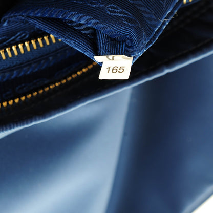 Prada Tessuto Nylon Saffiano Crossbody Bag Bleuette 9 of 9