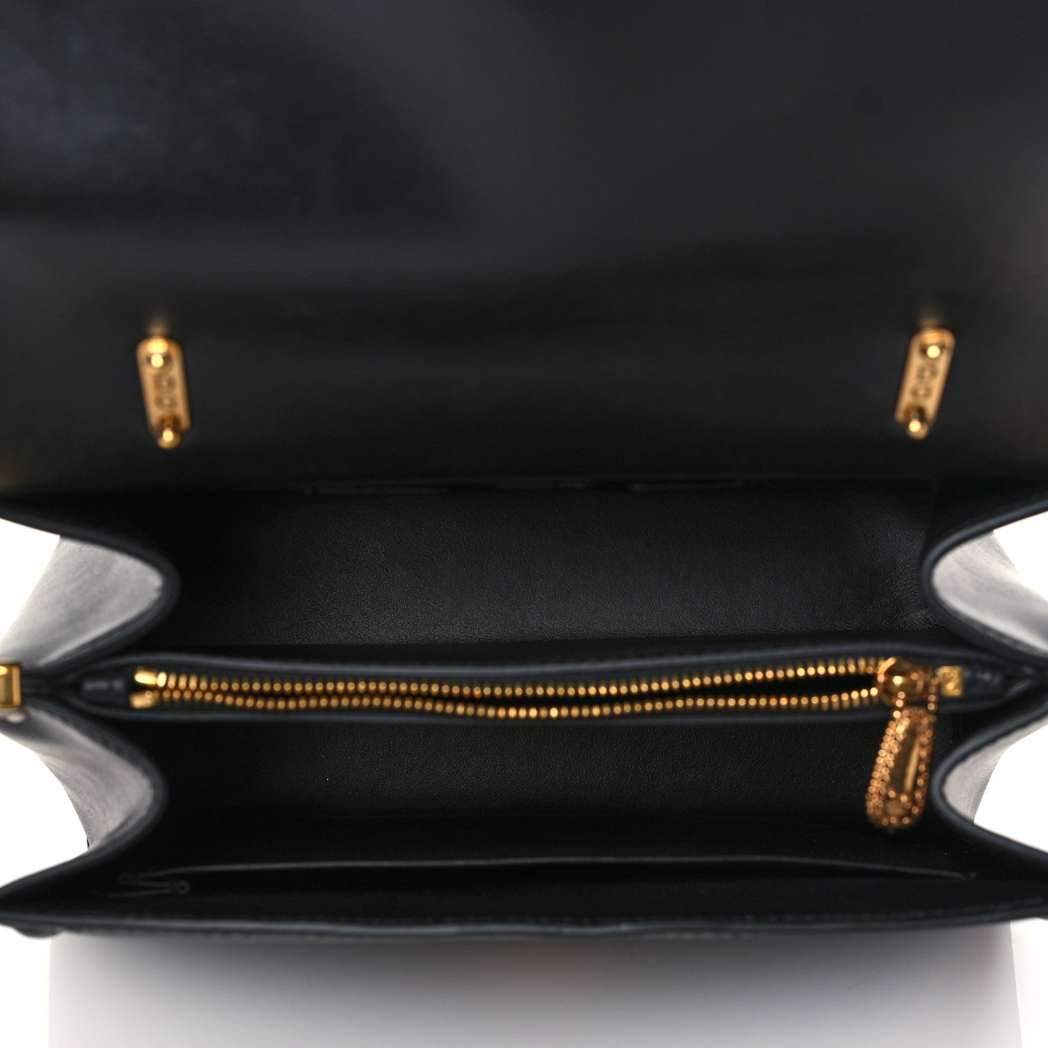 Dolce & Gabbana Smooth Calfskin Medium Devotion Envelope Top Handle Bag Black 5 of 9