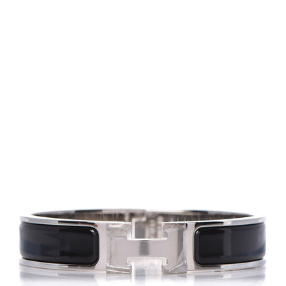 Hermes Enamel Narrow Clic Clac H Bracelet PM Black 1 of 5