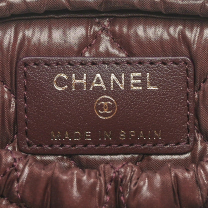 Chanel Caviar Quilted Small Curvy Pouch Cosmetic Case Black 6 of 10