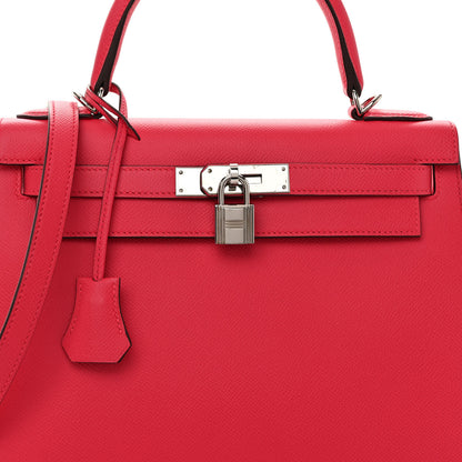 Hermes Epsom Kelly Sellier 28 Rose Extreme 8 of 13