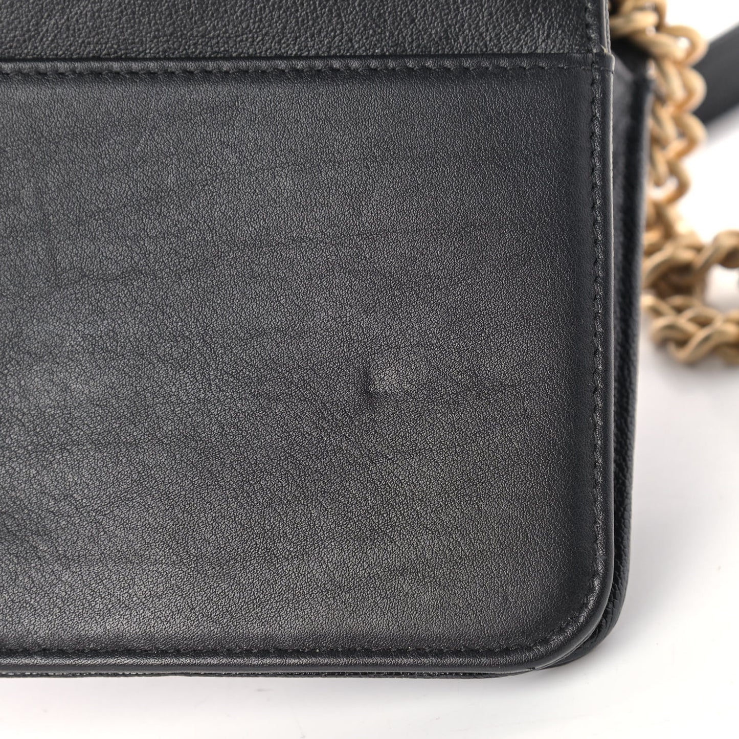 Caviar Quilted Boy Wallet On Chain WOC Black