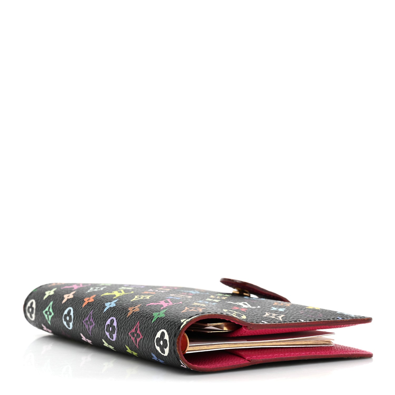 Louis Vuitton Monogram Multicolor Small Ring Agenda Cover Black Grenade 4 of 10