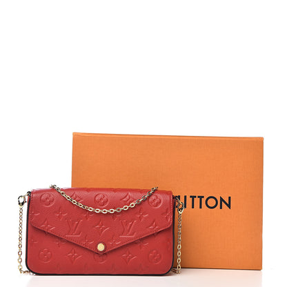 Louis Vuitton Empreinte Pochette Felicie Chain Wallet Cherry 11 of 11