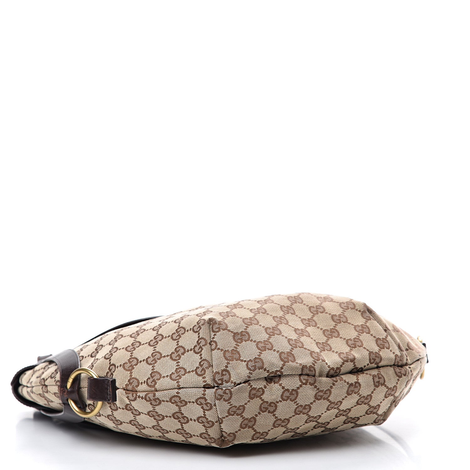 Gucci Monogram Half Moon Hobo Dark Brown 3 of 20