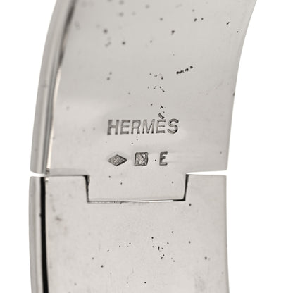 Hermes Enamel Wide Clic Clac H Bracelet PM Periwinkle 5 of 6