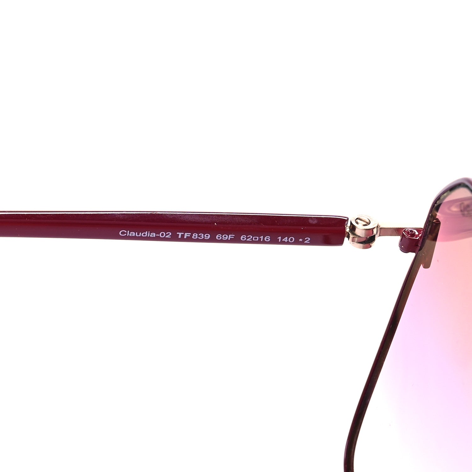 Tom Ford Claudia TF839 Sunglasses Red 6 of 6