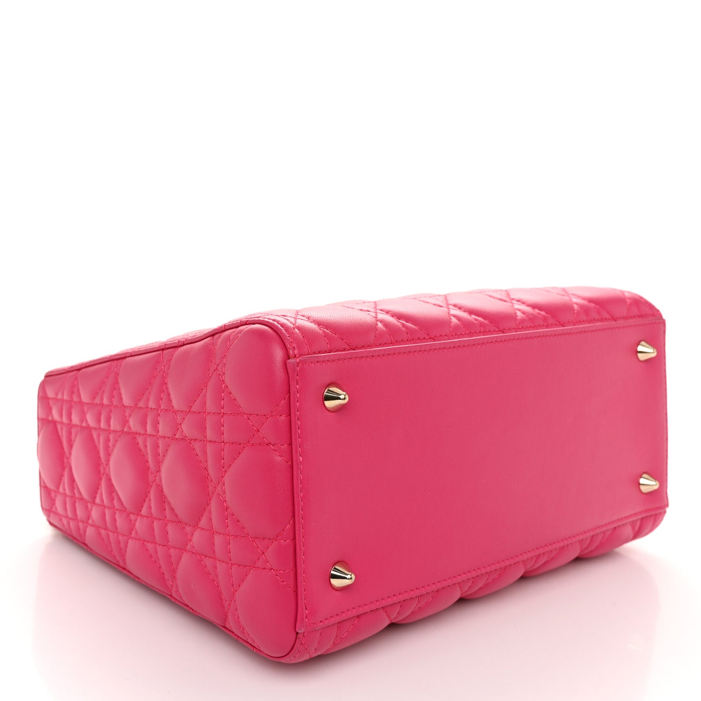 Lambskin Cannage Medium Lady Dior Pink