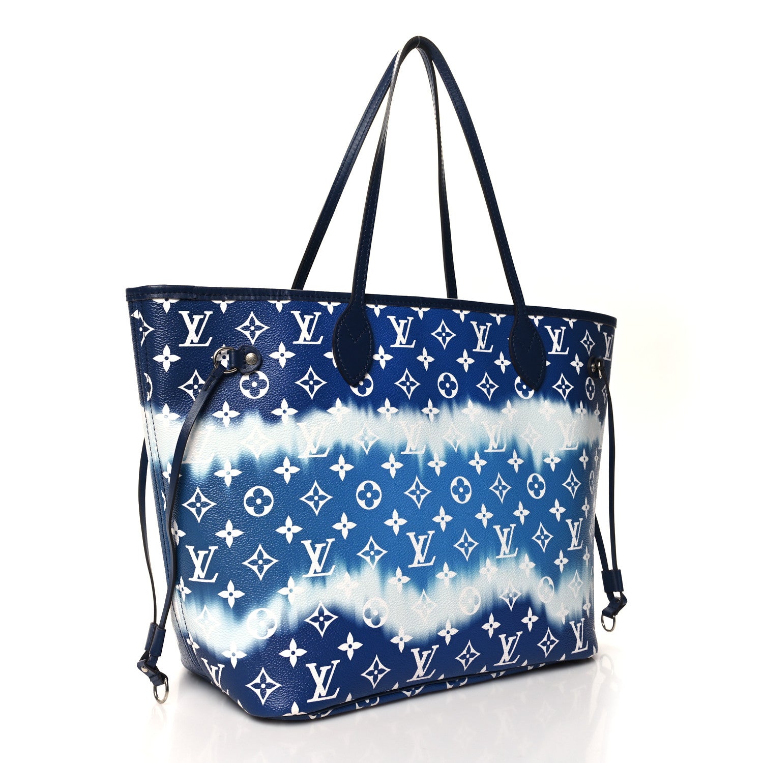 Louis Vuitton Monogram Escale Neverfull MM Blue 2 of 8