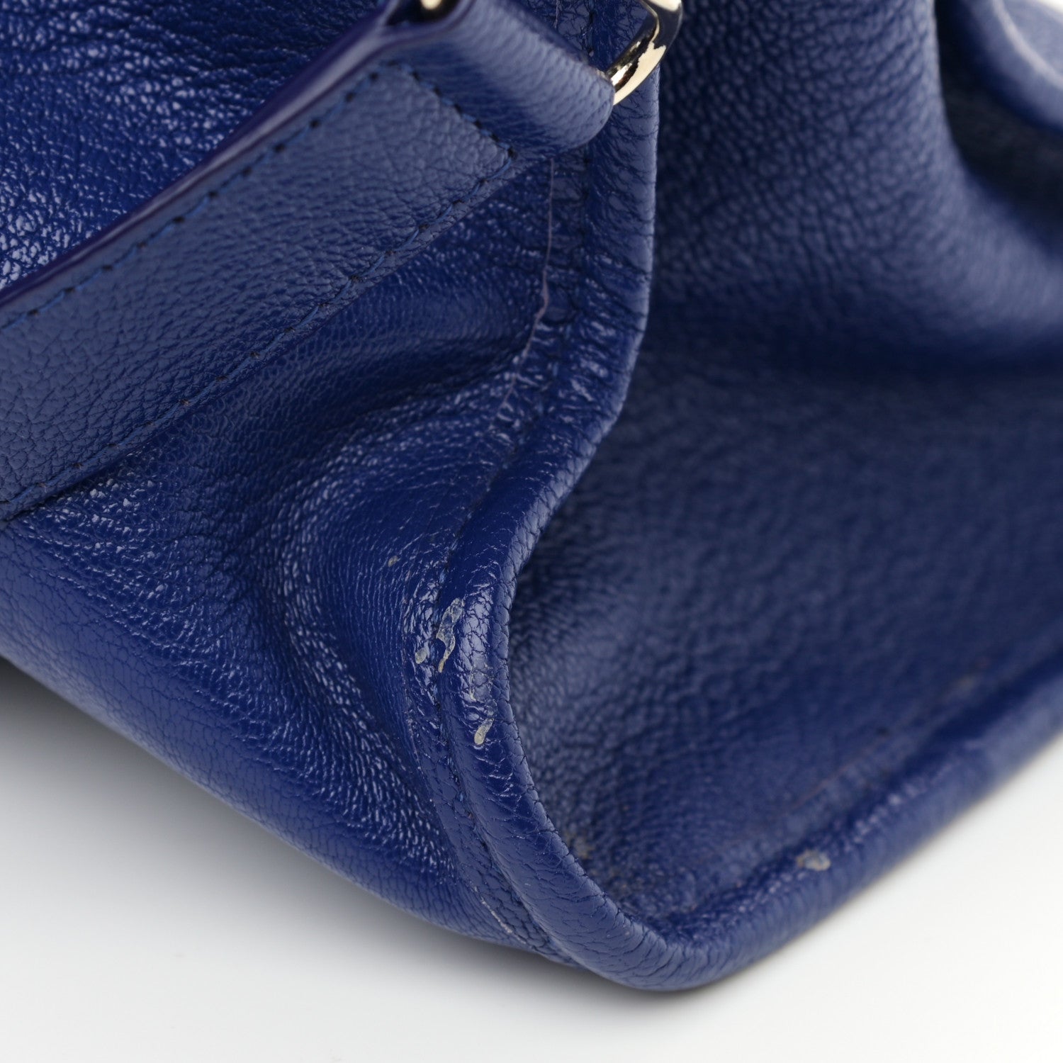 Balenciaga Agneau Gold Hardware Metallic Edge City Bleu Roi 14 of 16