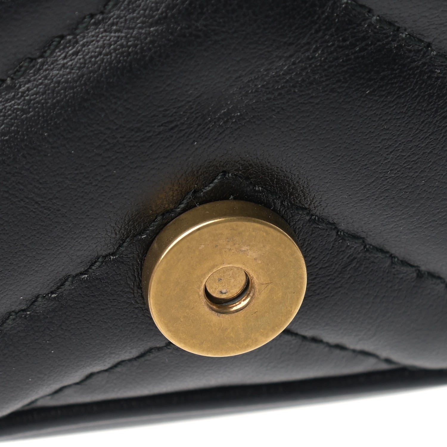 Gucci Calfskin Matelasse GG Marmont 2.0 Coin Purse On A Chain Black 11 of 13