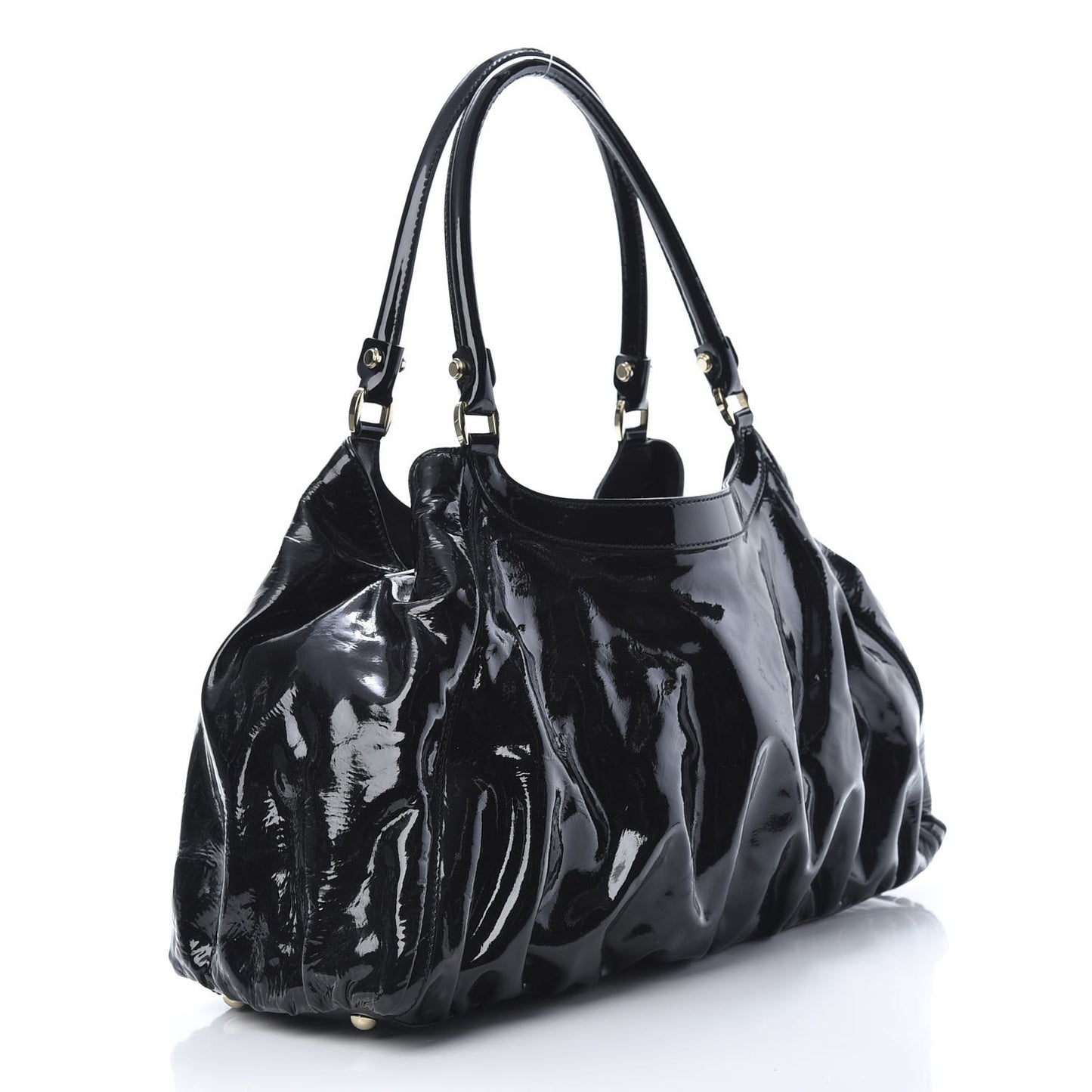 Patent D Ring Large Hobo Black