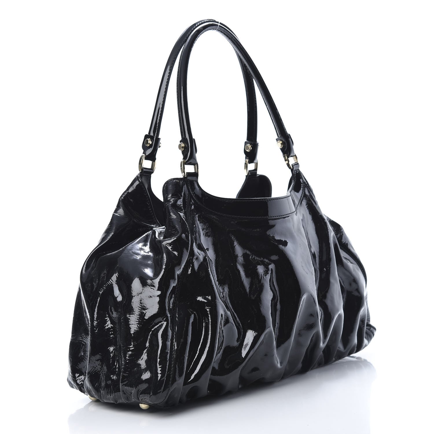 Gucci Patent D Ring Large Hobo Black 3 of 12