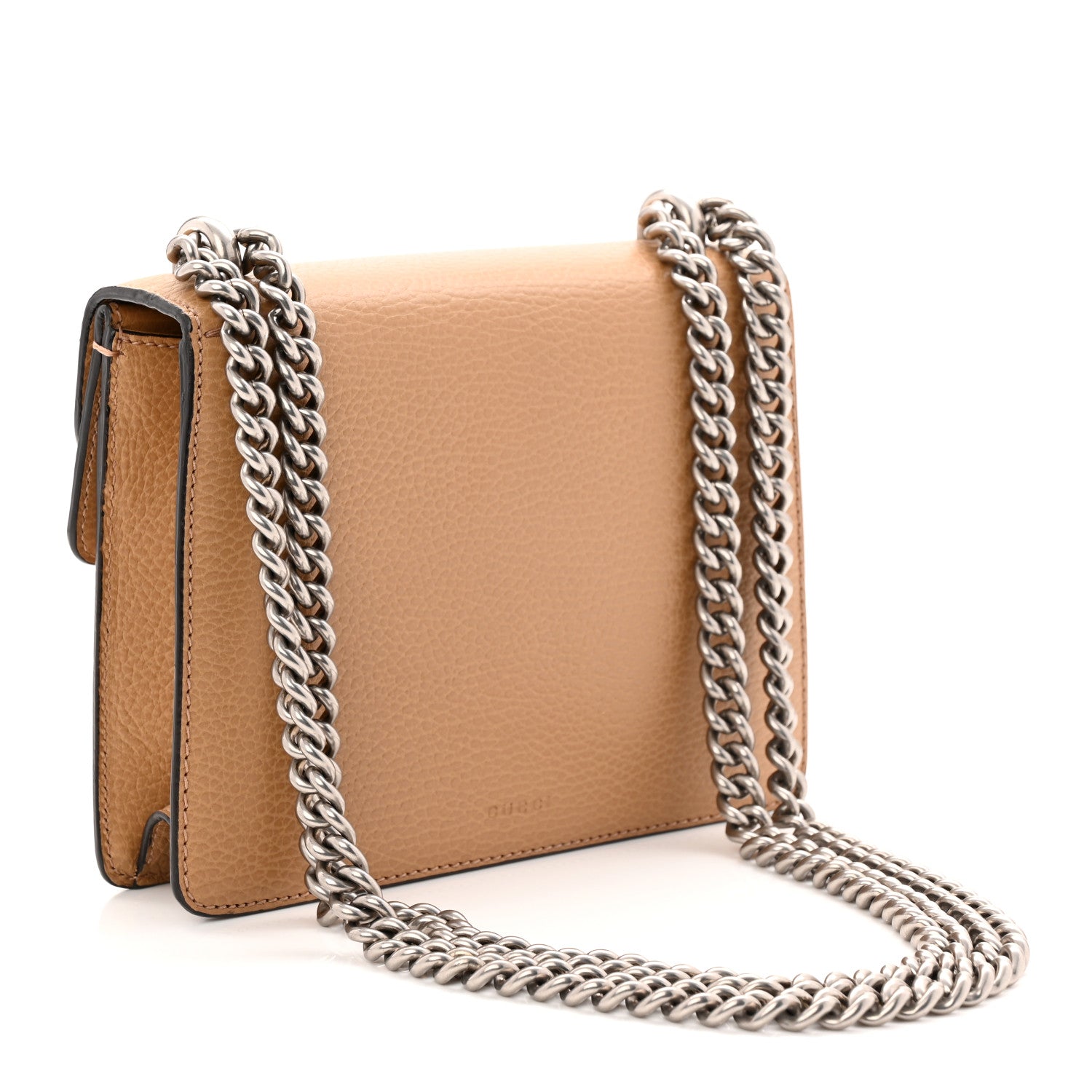 Gucci Dollar Calfskin Crystal Mini Dionysus Shoulder Bag Natural Tan Black Diamond 3 of 10