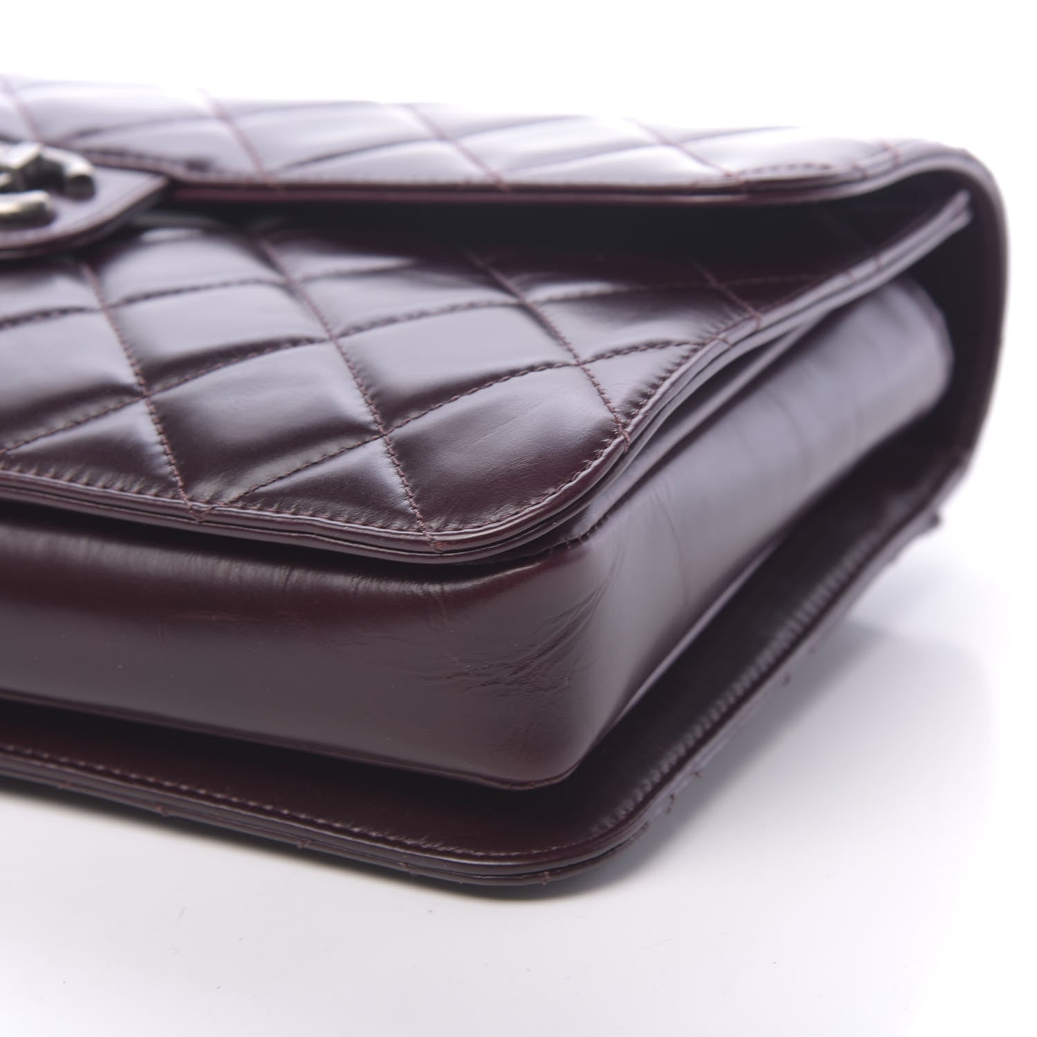 Chanel Calfskin Quilted Large Perfect Edge Flap Bordeaux 10 of 11