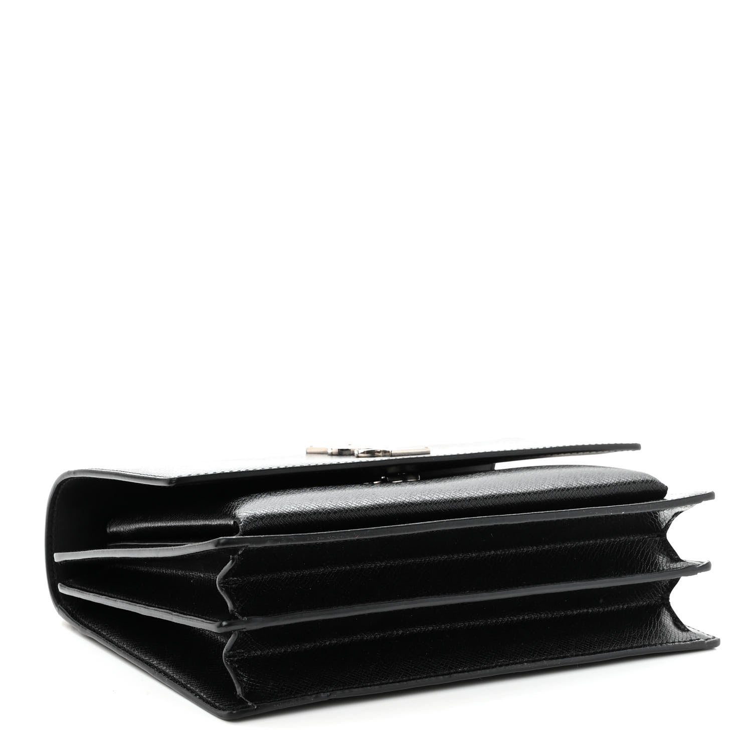 Saint Laurent Calfskin Medium Monogram Sunset Black 4 of 9