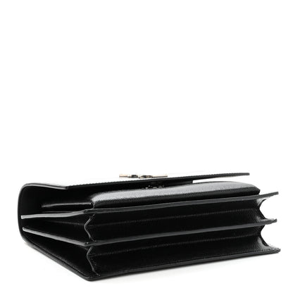 Saint Laurent Calfskin Medium Monogram Sunset Black 4 of 9