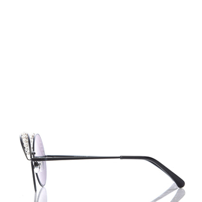 Chanel Pearl Round Sunglasses 4234-H Black 3 of 7