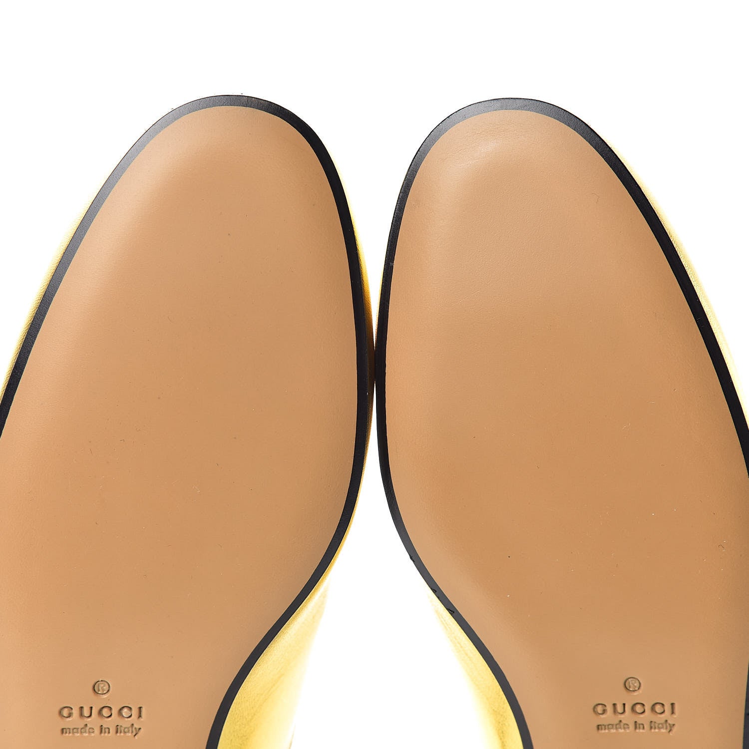 Gucci Metallic Nappa Womens Princetown Slippers 37 Gold 7 of 9