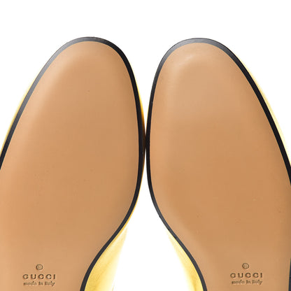 Gucci Metallic Nappa Womens Princetown Slippers 37 Gold 7 of 9