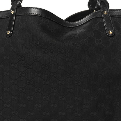 Gucci Monogram Medium Craft Tote Black 9 of 16