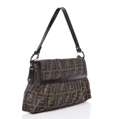 Fendi Zucca Small Chef Shoulder Bag Tobacco 3 of 9