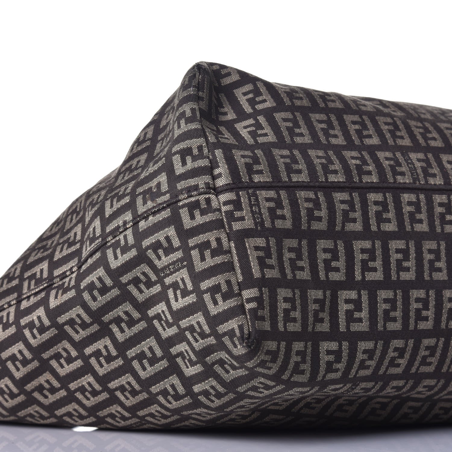 Fendi Zucchino Shopping Tote Tobacco Brown 7 of 8