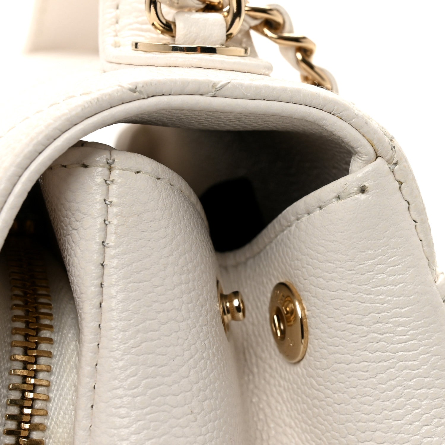 Chanel Caviar Quilted Small Business Affinity Flap White 11 of 13