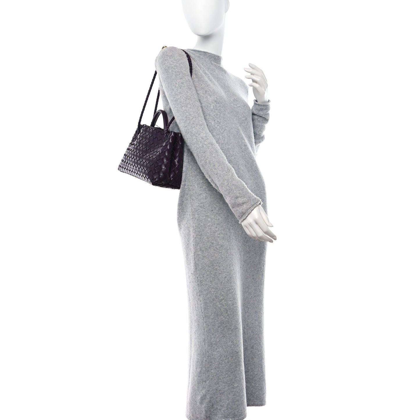 Nappa Intrecciato Small East West Andiamo Shoulder Bag Dark Mystic
