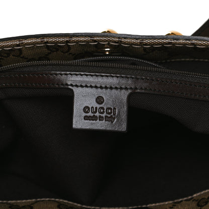 Gucci Crystal Monogram Large Babouska Vertical Shopping Tote Brown 5 of 12