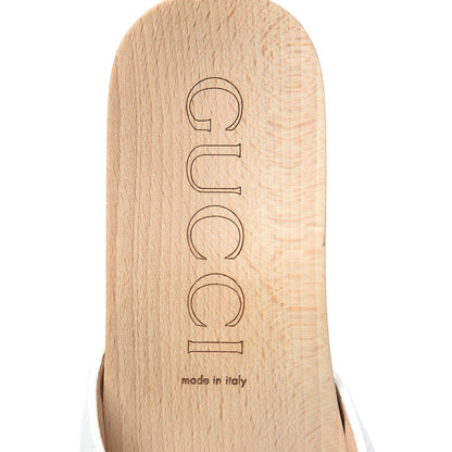 Gucci Calfskin Interlocking G Slide Sandals 36 Great White 7 of 9