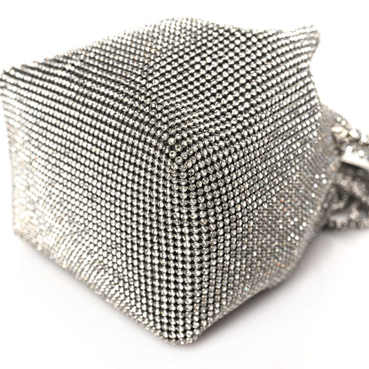 Jimmy Choo Satin Crystal Embellished Bon Bon Bag Silver 8 of 8