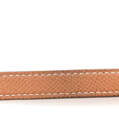 Hermes Swift Epsom 13mm Lucky 85 34 15 Belt  Black Gold 5 of 6