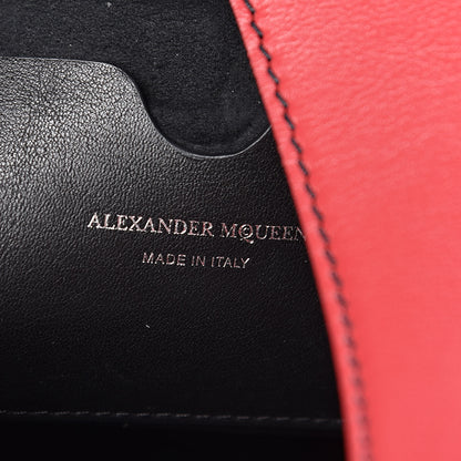 Alexander McQueen Calfskin Butterfly Bag Black Red 6 of 10