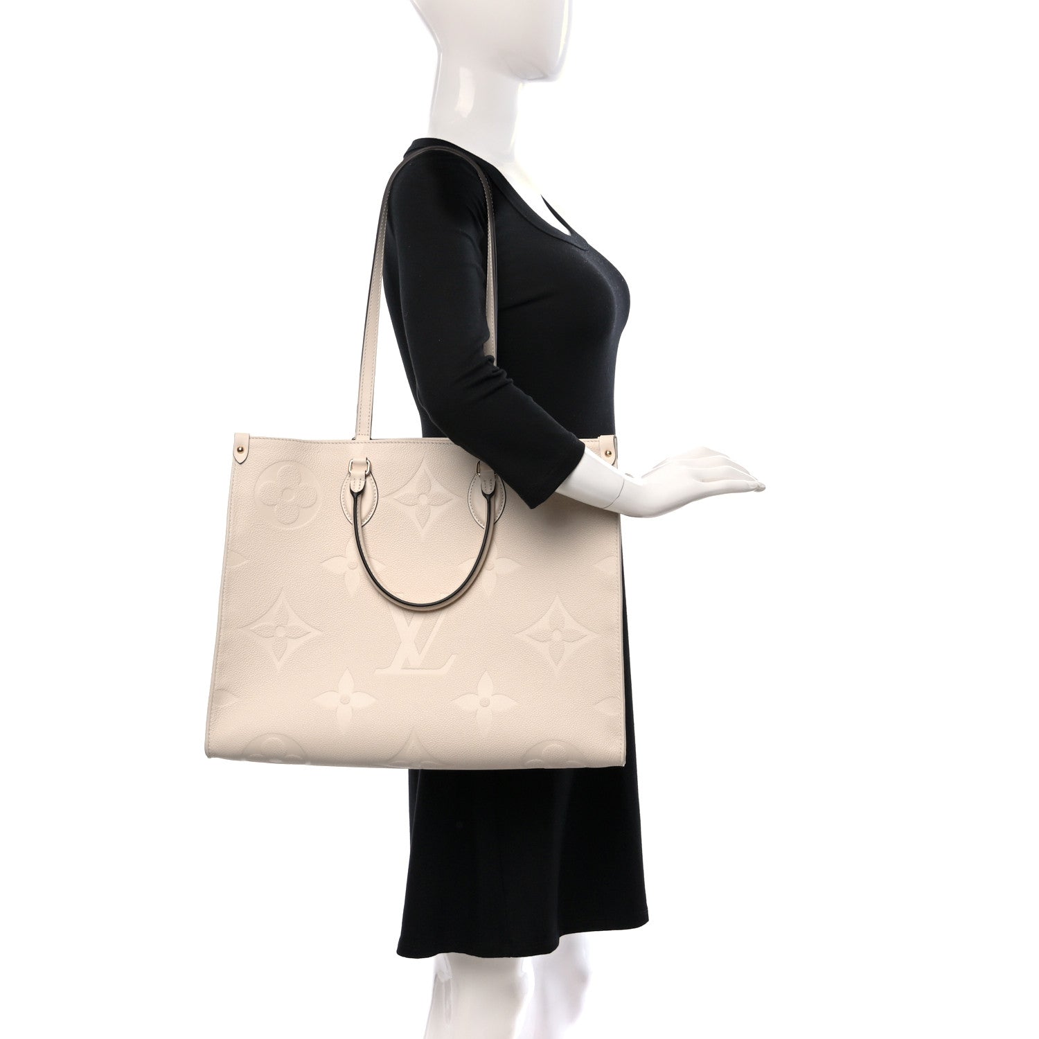 Louis Vuitton Empreinte Monogram Giant Onthego GM Creme 2 of 9