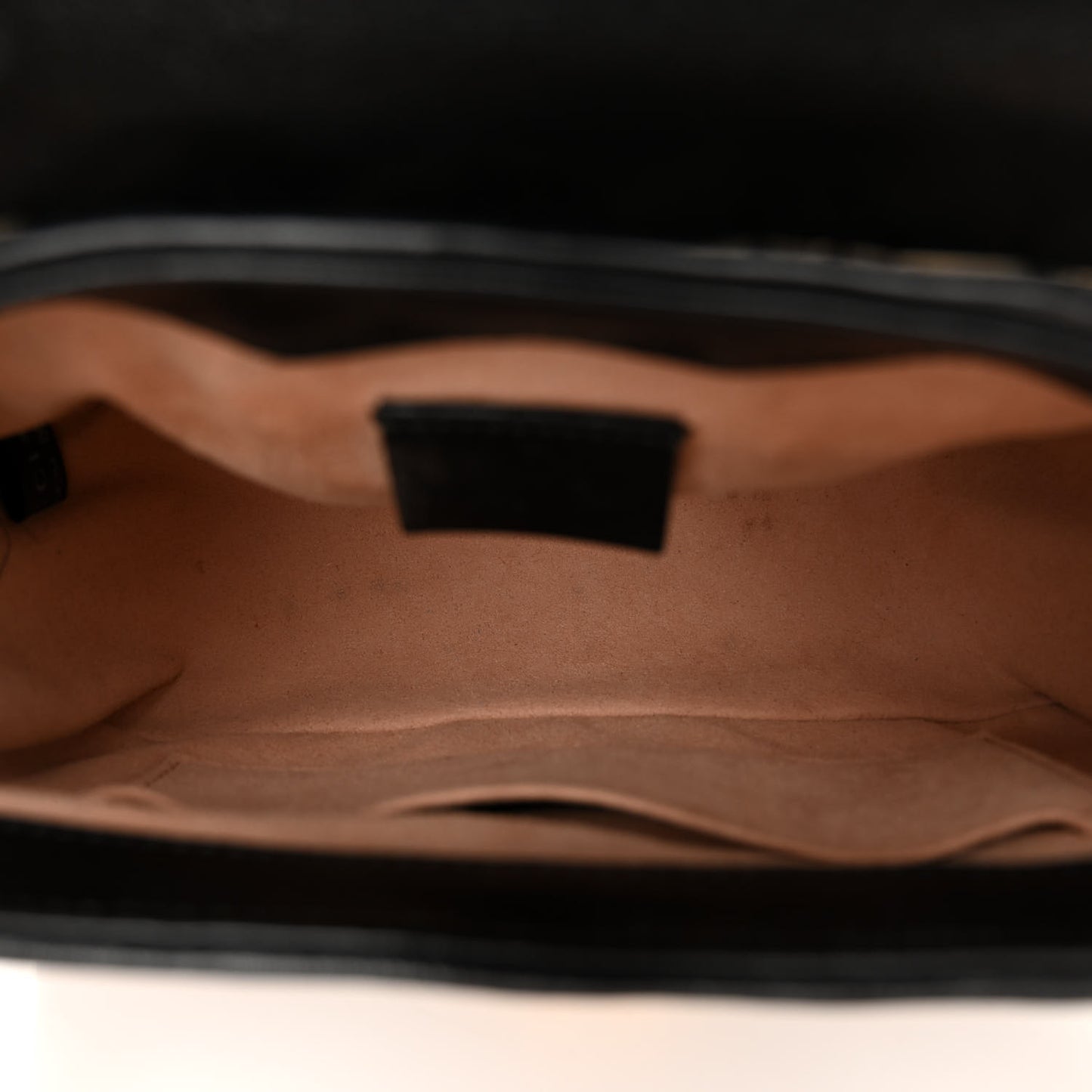 Monogram Azalea Calfskin Matelasse Diagonal Mini GG Marmont Top Handle Shoulder Bag Beige Ebony Black