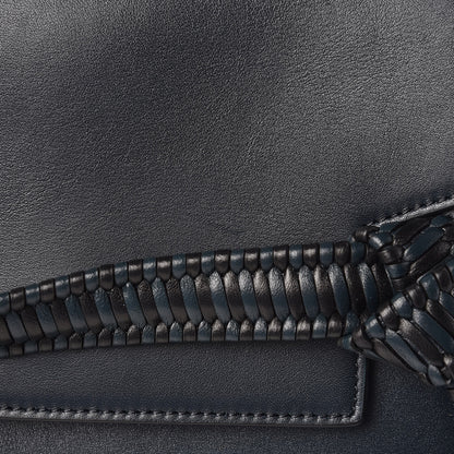 Celine Smooth Calfskin Micro Bi-Color Braided Belt Bag Dark Sea 9 of 9