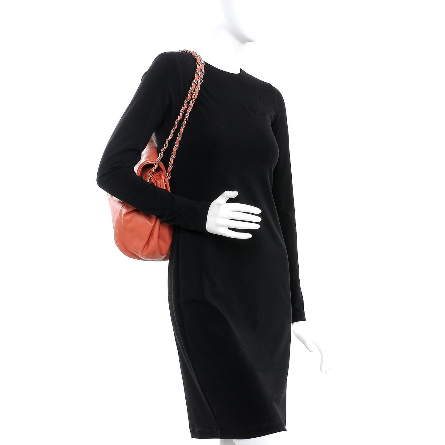 Lambskin Sensual Accordion Flap Coral