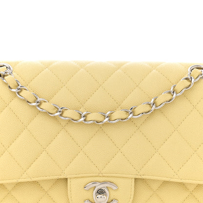 Chanel Caviar Quilted Medium Double Flap Light Yellow 8 of 12