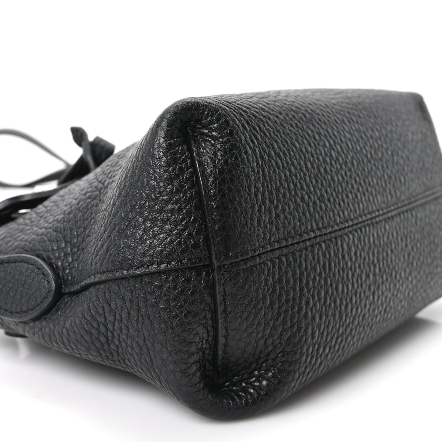Cuoio Romano Selleria Sintetica Tape Stitch Mini By The Way Boston Bag Black