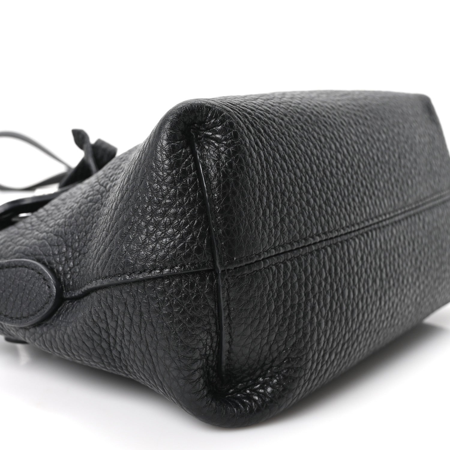 Fendi Cuoio Romano Selleria Sintetica Tape Stitch Mini By The Way Boston Bag Black 9 of 10