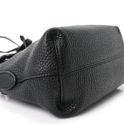 Fendi Cuoio Romano Selleria Sintetica Tape Stitch Mini By The Way Boston Bag Black 9 of 10