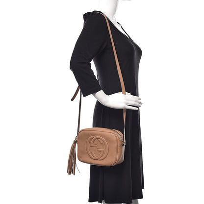 Gucci Pebbled Calfskin Small Soho Disco Bag Camelia 2 of 17