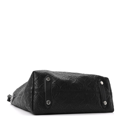 Louis Vuitton Monogram Lambskin Antheia Hobo PM Black 3 of 8