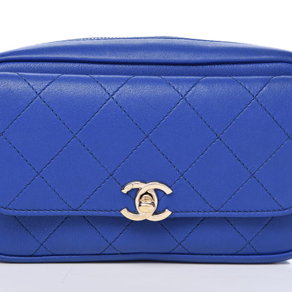 Chanel Calfskin Casual Trip Waist Bag Blue 8 of 13