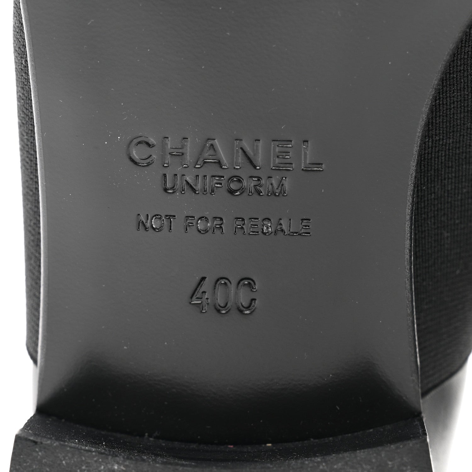 Chanel Calfskin Elastic Lace Up Cap Toe CC Loafers 40 Black 8 of 10