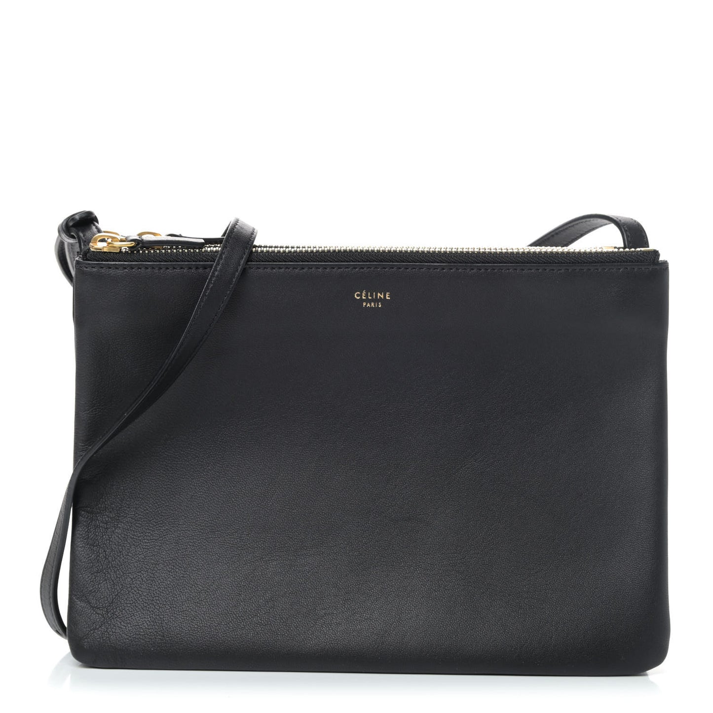 Lambskin Large Trio Crossbody Bag Black