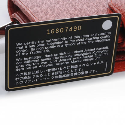 Chanel Caviar CC French Wallet Orange 9 of 9