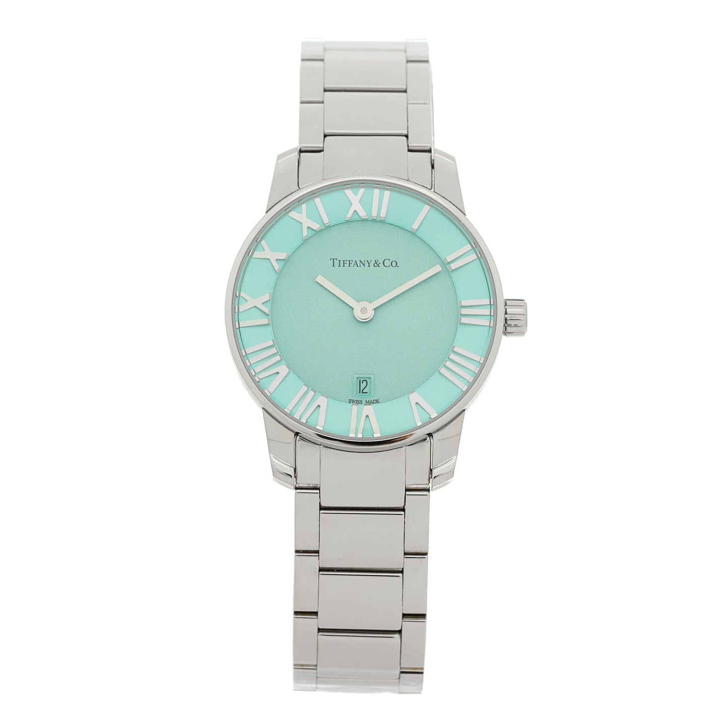 Stainless Steel 29mm Atlas 2-Hand Quartz Watch Tiffany Blue