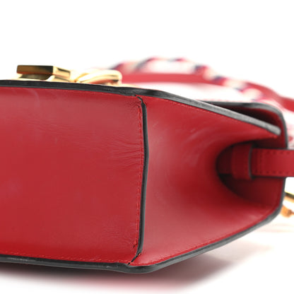 Gucci Calfskin Mini Sylvie Top Handle Bag Hibiscus Red 11 of 14